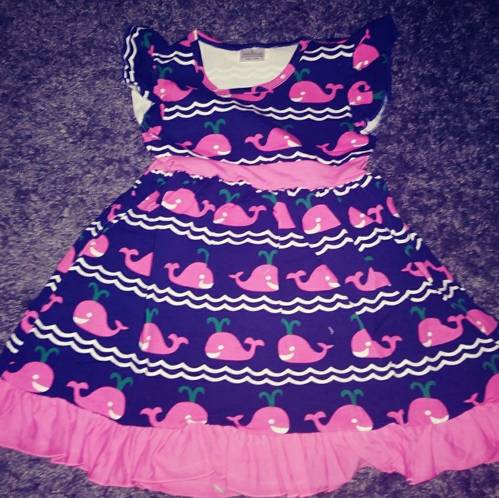Whales dress girls new